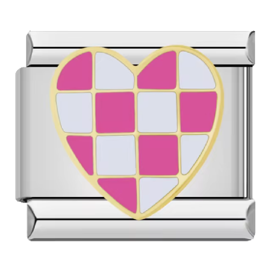 ICB-Heart Checkered Flag Pink